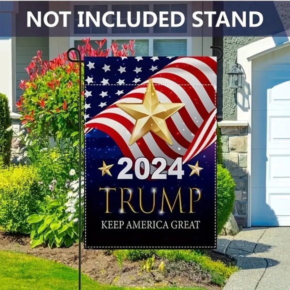 🇺🇸”2024 Trump Keep America Great” Double Side Burlap Garden Flag! - Picture 7 of 7